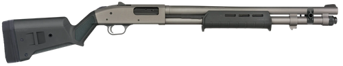 Mossberg 50797 590A1  12 Gauge 6+1 20" Tungsten Gray Cerakote Barrel & Drilled & Tapped Receiver, Magpul SGA Black Synthetic Stock                                                                      