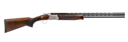 Girsan  Balikli Blue Label 410 Bore Break Open 2.50" 2rd 26" Blue Polished Over/Under Vent Rib Barrel, Engraved Silver Aluminum Receiver, Fixed Turkish Walnut Stock, 5 Mobil Chokes                    
