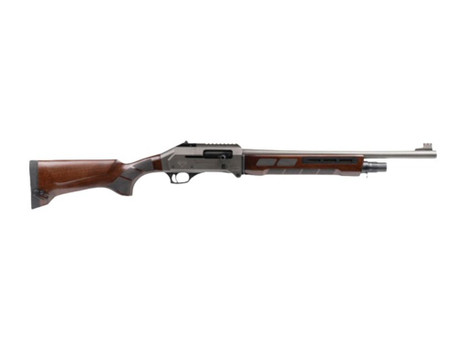 Panzer Arms PAFS1PROFSGREW FS1 Pro 12 Gauge Semi-Auto 3" 4+1 20" Black Shrouded Barrel, Disruptive Gray Cerakote Aluminum Receiver w/Picatinny Rail, Fixed Walnut Stock, Right Hand