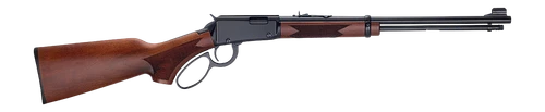 Henry H001PG22 Western 22 S/L/LR 15/17/21+1 18.50" Blued Round Barrel, Black Aluminum Grooved Receiver, American Walnut Fixed w/Pistol Grip Stock                                                       