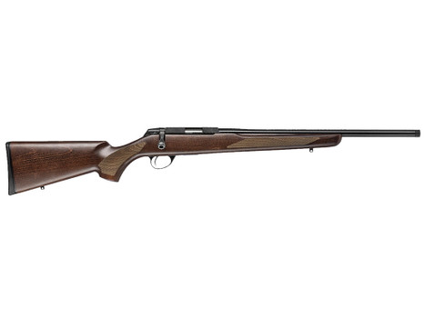 Tikka JRT1XH300SB T1X Hunter 22 LR 5+1 16" Black Threaded Barrel, Black Drilled & Tapped Steel Receiver, Oiled Fixed Wood Stock, Right Hand