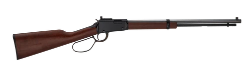Henry H001TP22M Tracker Carbine 22 WMR 13+1 20" Blued Octagon Barrel, Black Aluminum Grooved Receiver, American Walnut Fixed w/Pistol Grip Stock                                                        