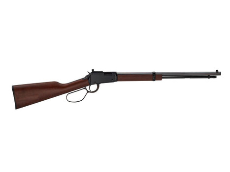 Henry H001TP22M Tracker Carbine 22 WMR 13+1 20" Blued Octagon Barrel, Black Aluminum Grooved Receiver, American Walnut Fixed w/Pistol Grip Stock