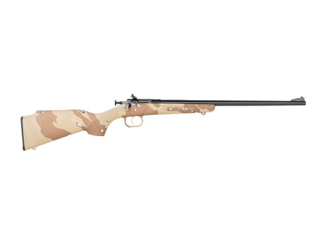 Crickett KSA2178 My First Rifle Gen2 22 LR 1rd 16.13" Blued Single Shot Barrel, Drilled & Tapped Receiver, Hydrodipped Desert Storm Camo, Fixed Synthetic Stock