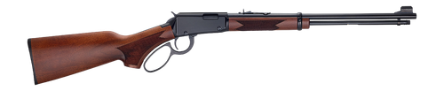 Henry H001PG22M Western 22 WMR 12+1 18.50" Blued Round Barrel, Black Aluminum Grooved Receiver, American Walnut Fixed w/Pistol Grip Stock                                                               