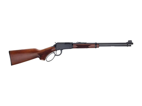 Henry H001PG22M Western 22 WMR 12+1 18.50" Blued Round Barrel, Black Aluminum Grooved Receiver, American Walnut Fixed w/Pistol Grip Stock
