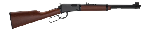 Henry H001Y22M Classic Youth 22 WMR 10+1 16.50" Blued Barrel, Black Aluminum Grooved Receiver, American Walnut Straight Grip Stock                                                                      
