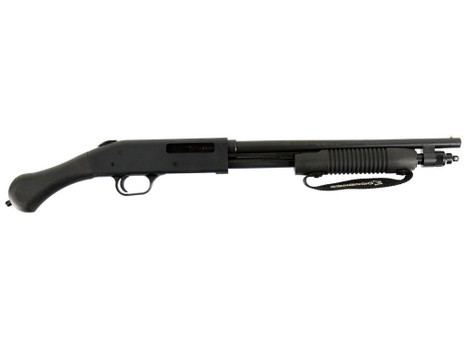 Mossberg 50649 590 Shockwave 410 Gauge Pump 3" 5+1 14.38" Matte Blued Heavy-Walled Barrel, Drilled & Tapped Blued Stainless Steel Receiver, Black Raptor Birdshead Grip
