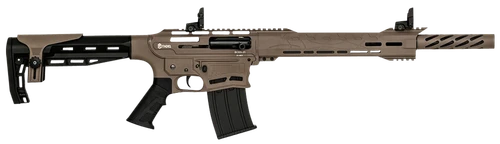 Citadel CBOSS2512FDE Boss25  12 Gauge Semi-Auto 3" 5+1 18.75" Black Steel Threaded Barrel, Flat Dark Earth Picatinny Rail Aluminum Receiver, Picatinny Handguards, Black Adj Cheek Riser Synthetic Stock