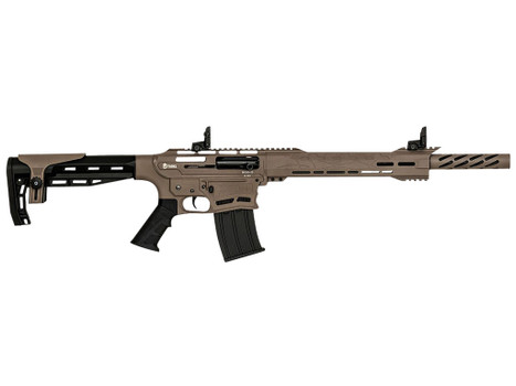 Citadel CBOSS2512FDE Boss25 12 Gauge Semi-Auto 3" 5+1 18.75" Black Steel Threaded Barrel, Flat Dark Earth Picatinny Rail Aluminum Receiver, Picatinny Handguards, Black Adj Cheek Riser Synthetic Stock