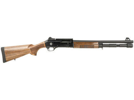 MAC 21000155 1014 12 Gauge 3" 5+1 18.50", Black Barrel/Rec, Walnut Furniture, Ghost Ring Sight, Optics Mount, 3 Chokes