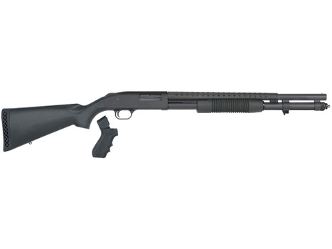 Mossberg 50694 590 Persuader 12 Gauge 3" 8+1 20" Cylinder Bore Heat-Shield Barrel Matte Blued Rec Black Synthetic Stock Includes Pistol Grip