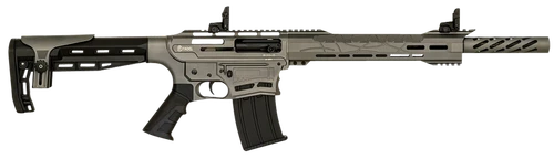 Citadel CBOSS2512TG Boss-25  12 Gauge Semi-Auto 3" 5+1 18.75" Black Steel Threaded Barrel, Tungsten Gray Picatinny Rail Receiver, Black Adj Comb Synthetic Stock, Black Finger Groove Grip              