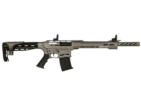 Citadel CBOSS2512TG Boss-25 12 Gauge Semi-Auto 3" 5+1 18.75" Black Steel Threaded Barrel, Tungsten Gray Picatinny Rail Receiver, Black Adj Comb Synthetic Stock, Black Finger Groove Grip