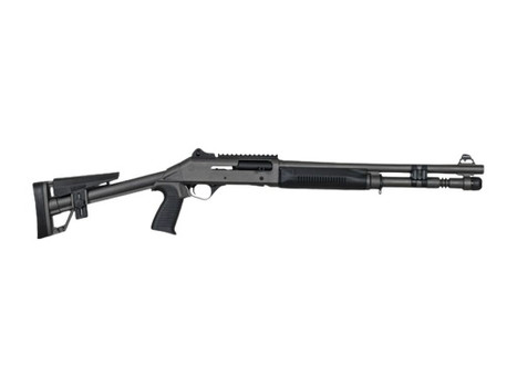 Panzer Arms PAM4TSDSFSS M4 Semi-Auto 3" 5+1 18.50" Tactical Barrel, Gray Tactical Gray Aluminum Receiver w/Picatinny Rail, Black Skeleton Synthetic Stock & Grip