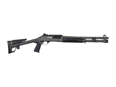 Panzer Arms PAM4TSDSFSS M4 Semi-Auto 3" 5+1 18.50" Tactical Barrel, Gray Tactical Gray Aluminum Receiver w/Picatinny Rail, Black Skeleton Synthetic Stock & Grip