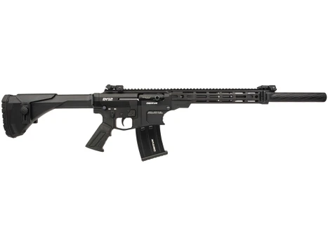 Derya Firearms DY1220CAUS DY12 12 Gauge Semi-Auto 5+1 20" Threaded Barrel 7075-T6 Aluminum Receiver Mil-Spec Pistol Grip