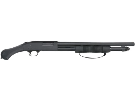 Mossberg 50639 590 Shockwave 12 Gauge Pump 3" 6+1 18.50" Matte Blued Heavy-Walled Barrel, Drilled & Tapped Matte Blued Stainless Steel Receiver, Black Raptor Birdshead Grip