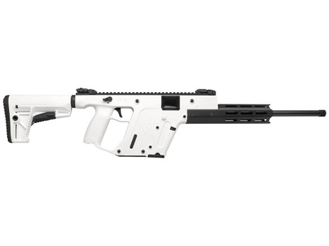Kriss USA KV22CAP00 Vector CRB Gen2 Full Size 22 LR 10+1 Black Nitride Threaded Barrel, Alpine Cerakote Picatinny Rail Aluminum Receiver, Alpine White 6 Position Collapsible Synthetic Stock, Alpine Po