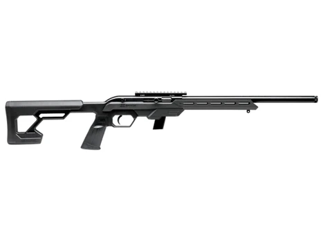 Savage Arms 45120 64 Precision Full Size 22 LR 20+1 16.50" Matte Black Heavy Threaded Barrel, Matte Black Picatinny Rail Carbon Steel Receiver, M-LOK Handguard, Black Chassis Synthetic Stock, Right Ha