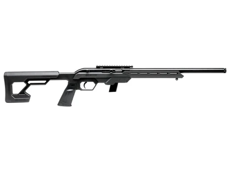 Savage Arms 45120 64 Precision Full Size 22 LR 20+1 16.50" Matte Black Heavy Threaded Barrel, Matte Black Picatinny Rail Carbon Steel Receiver, M-LOK Handguard, Black Chassis Synthetic Stock, Right Ha