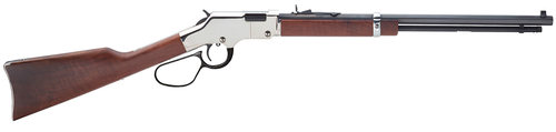 Henry H004SL Golden Boy Silver Large Loop Full Size 22 S/L/LR 20" Blued Octagon Barrel, Nickel-Plated Steel Drilled & Tapped Receiver, American Walnut Fixed Stock, Right Hand                          