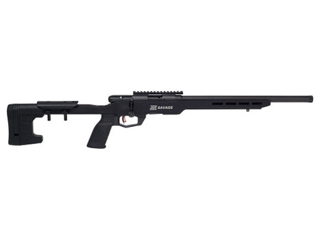 Savage Arms 70248 B Series Precision Full Size 22 LR 10+1 18" Matte Black Heavy Threaded Barrel, Matte Black Picatinny Rail Carbon Steel Receiver, Matte Black MDT ACC Chassis Aluminum Stock, Black Pol