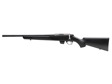 Tikka JRT1X409 T1X MTR Full Size 17 HMR 10+1 20" Black Threaded Barrel, Black Drilled & Tapped Stainless Steel Receiver, Black Fixed Synthetic Stock, Left Hand