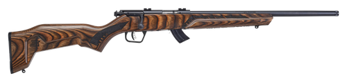 Savage Arms 26737 Mark II Minimalist Full Size 22 LR 10+1 18" Matte Black Steel Threaded Barrel, Matte Black Carbon Steel Drilled & Tapped Receiver, Boyd's Minimalist Natural Brown Laminate Stock     