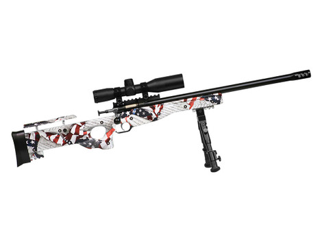 Crickett KSA2153 Precision Complete Package Youth 22 LR 1rd 16.12" Threaded Bull Barrel w/Muzzle Brake, Thumbhole Amendment Synthetic Stock w/Adjustable Cheek Comb, 10 3/8"- 11 1/8" LOP Includes 4x28