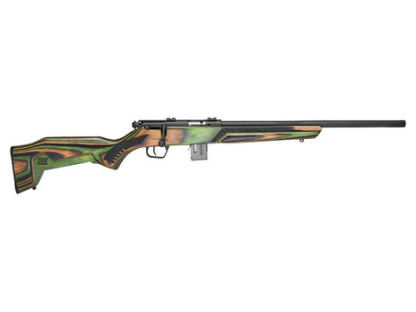 Savage Arms 91936 93 Minimalist Full Size 22 WMR 10+1 18" Matte Black Threaded Barrel, Matte Black Drilled & Tapped Carbon Steel Receiver, OD Green Boyd's Minimalist Laminate Stock, Right Hand