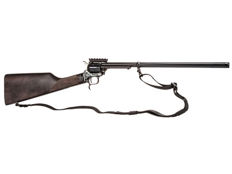 Heritage Mfg BR226B16-PIC Rough Rider Tactical Rancher Full Size 22 LR 6rd 16.12" Black Alloy Steel Barrel, Black Oxide Aluminum Receiver, Black Walnut Fixed Stock, Right Hand