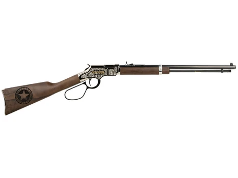 Henry H004TR Golden Boy Texas Rangers Bicentennial Tribute Edition 22 Short, 22 Long or 22 LR, 16 LR/21 Short Capacity, 20" Blued Octagon Barrel, Engraved Nickel-Plated Rec & American Walnut Stock, Ad