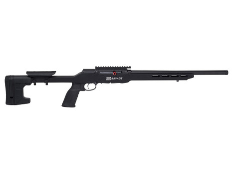 Savage Arms 47248 A22 Precision Full Size 22 LR 10+1 18" Matte Black Heavy Threaded Barrel, Matte Black Picatinny Rail Carbon Steel Receiver, Matte Black MDT ACC Aluminum Chassis, Black Polymer Grip