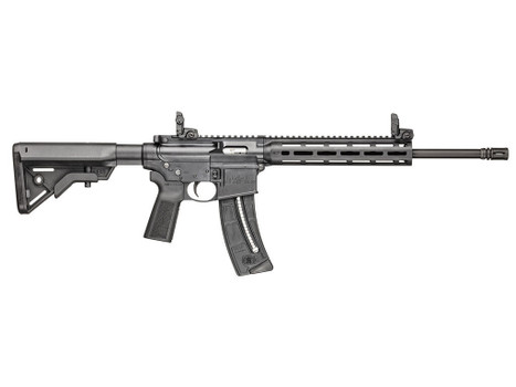 Smith & Wesson 14180 M&P15-22 Sport 22 LR 25+1 16.50" Black Steel Threaded Barrel, Picatinny Rail Polymer Receiver, M-LOK Polymer Handguards, Black Polymer B5 Bravo Stock, Black B5 Type 23 Grips