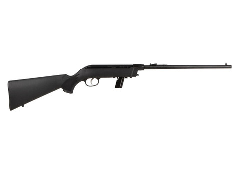 Savage Arms 40207 64 Takedown Full Size 22 LR 10+1 16.50" Black Satin Sporter Barrel, Satin Black Drilled & Tapped Carbon Steel Receiver, Matte Black Fixed Synthetic Stock, Right Hand