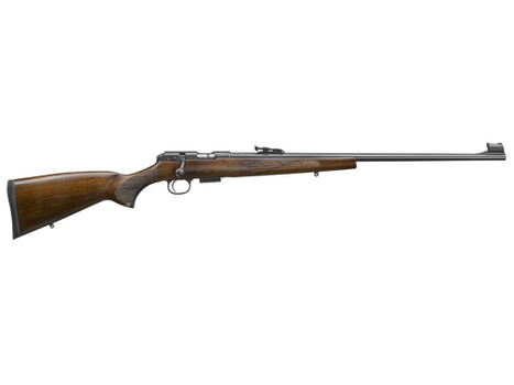 CZ-USA 02301 CZ 457 Lux 22 LR Caliber with 5+1 Capacity, 24" Barrel, Black Nitride Metal Finish & Turkish Walnut Stock Right Hand (Full Size)