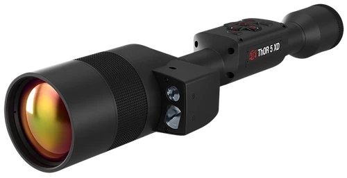 ATN TIWST51275LRF Thor 5 XD LRF Thermal Rifle Scope Black Anodized 3-30x Smart Mil Dot Reticle, Zoom 1280x1024 12 Micron 60 fps Resolution, Features Laser Rangefinder                                  