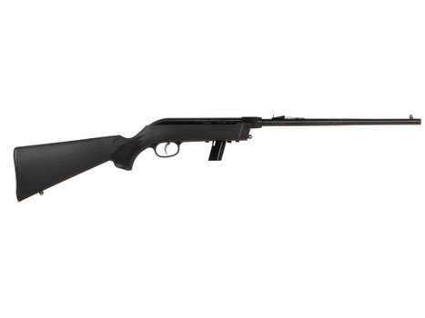 Savage Arms 40210 64 Takedown Full Size 22 LR 10+1 16.50" Black Satin Sporter Barrel, Satin Black Drilled & Tapped Carbon Steel Receiver, Matte Black Fixed Synthetic Stock, Left Hand