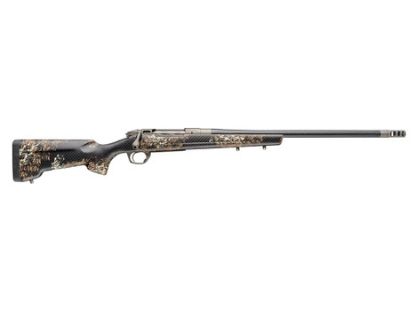 Bergara Rifles BPR38-300WM Premier Cima Pro 300 Win Mag 3+1 Carbon Fiber CURE Threaded Barrel, Titanium Cerakote Stainless Steel Drilled & Tapped Receiver, Fixed Carbon Fiber w/Brown & Tan Sponge Acce