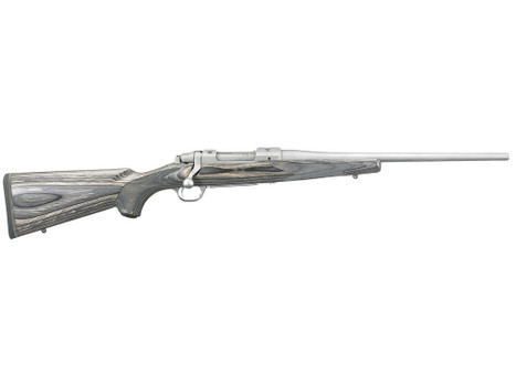 Ruger 17110 Hawkeye Compact 308 Win 4+1 16.50" Matte Stainless Steel Barrel, Integral Scope Mounts Stainless Steel Receiver, Black Fixed Laminate Stock