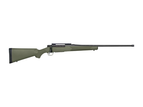 Mossberg 28223 Patriot 6.5 PRC 4+1 24" Matte Blued Fluted Threaded Barrel, OD Green Synthetic Stock