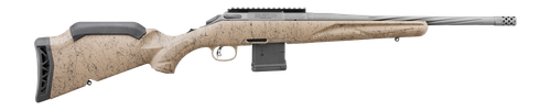 Ruger 46958 American II Ranch 5.56 NATO 10+1 16.10" Cobalt Cerakote Spiral Fluted Threaded Barrel & Alloy Steel Receiver w/Picatinny Rail, Flat Dark Earth Splatter Adj Comb & LOP Synthetic Stock, Left