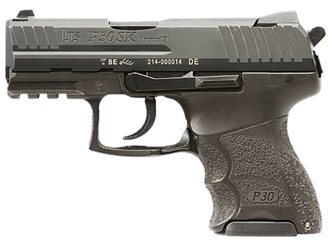 HK 81001107 P30SK V3 Sub-Compact Frame 9mm Luger 12+1/15+1 3.27" Black Steel Barrel, Black Cerakote Serrated Steel Slide, Black Polymer Frame w/Picatinny Rail, Ambidextrous                            