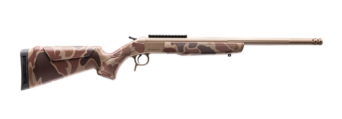 CVA CR4436DC Cascade Takedown 6.5 Creedmoor 1rd 20" Flat Dark Earth Cerakote Stainless Steel Threaded Barrel & Receiver w/Picatinny Rail, Duck Camo Synthetic Stock                                     