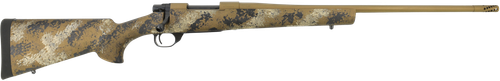 Howa HFN7PRCSE 1500 Fence Line 7mm PRC 3+1 24" Flat Dark Earth Cerakote Threaded Barrel, Flat Dark Earth Cerakote Aluminum Drilled & Tapped Receiver, Scorched Earth Camo Fixed Synthetic Stock, Right H