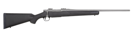 Mossberg 28260 Patriot  Full Size 350 Legend 4+1 22" Stainless Cerakote Fluted Barrel, Drilled & Tapped Stainless Cerakote Stainless Steel Receiver, Black Fixed Synthetic Stock                        