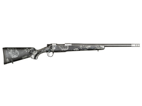Christensen Arms 8010659800 Ridgeline FFT 22 Creedmoor 4+1 24" Carbon Fiber Threaded Barrel, Stainless Steel Drilled & Tapped Receiver, Carbon w/Gray Accents Sporter FFT Carbon Fiber Stock