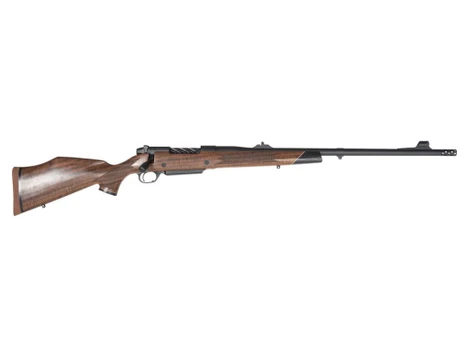 Weatherby MFT01N300WR6B Mark V Frontier Full Size 300 WBY Mag 3+1 24" + 2" Graphite Black Cerakote Threaded Barrel, Graphite Black Cerakote Steel Drilled & Tapped Receiver, Oiled Walnut Monte Carlo St