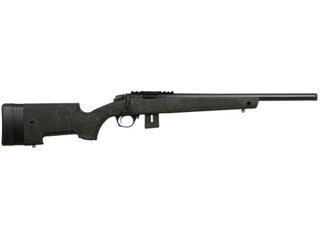 Bergara Rifles BMR009 BMR-X 22 WMR 10+1 18" Blued Heavy Threaded Barrel, Blued Picatinny Rail Receiver, Adj LOP Green w/Black Webbing Synthetic Stock